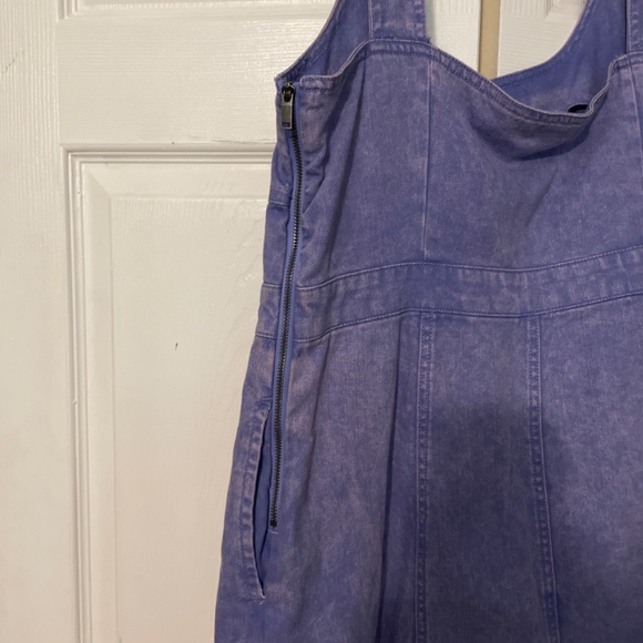 Future Collective Denim Dress Romper - Picture 3 of 4